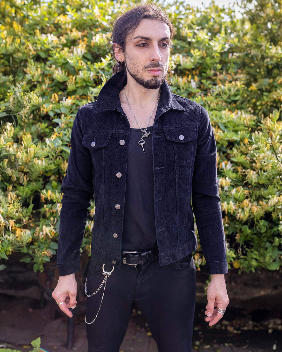 Retro Vintage Black Corduroy Unisex Western Jacket – Run and Fly