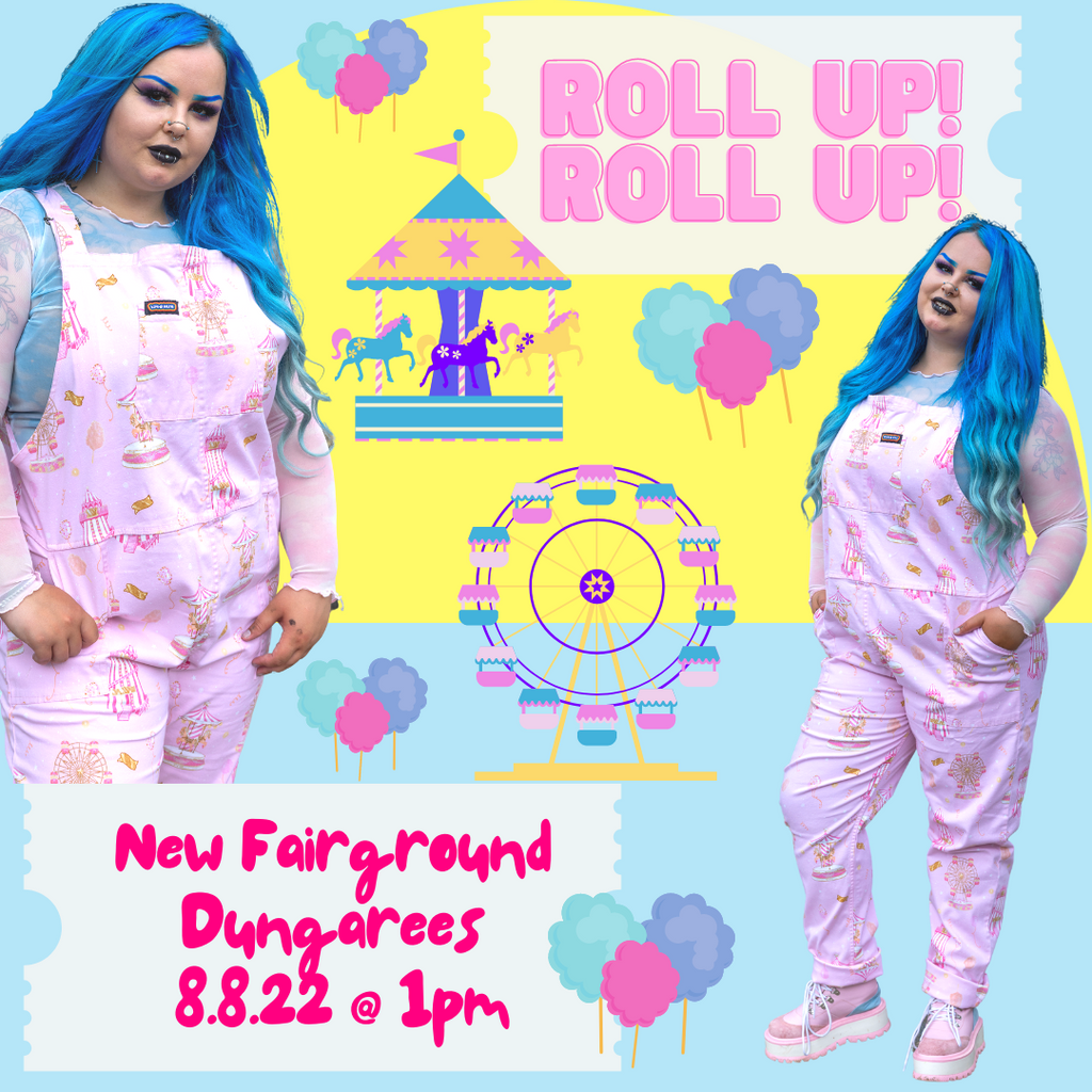New Day at The Fairground Pink Dungarees coming on Monday