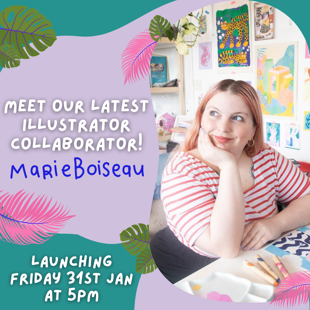 Meet Marie Boiseau! Our Latest Illustrator Collaboration Launching Friday 31st Jan 💌