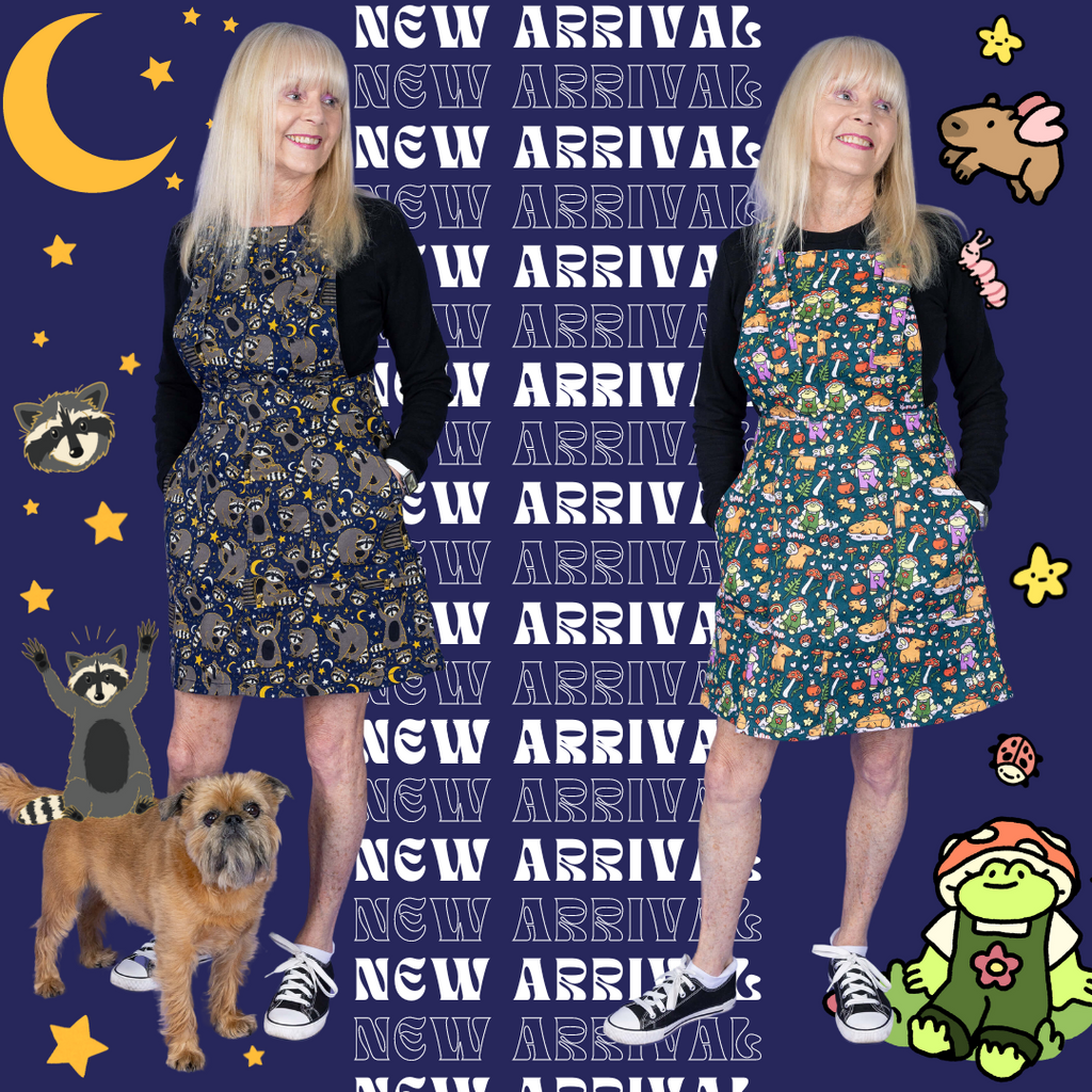 Coming Today at 4pm, Trash Pandas and Capybara Faeries Pinafores! 🌟