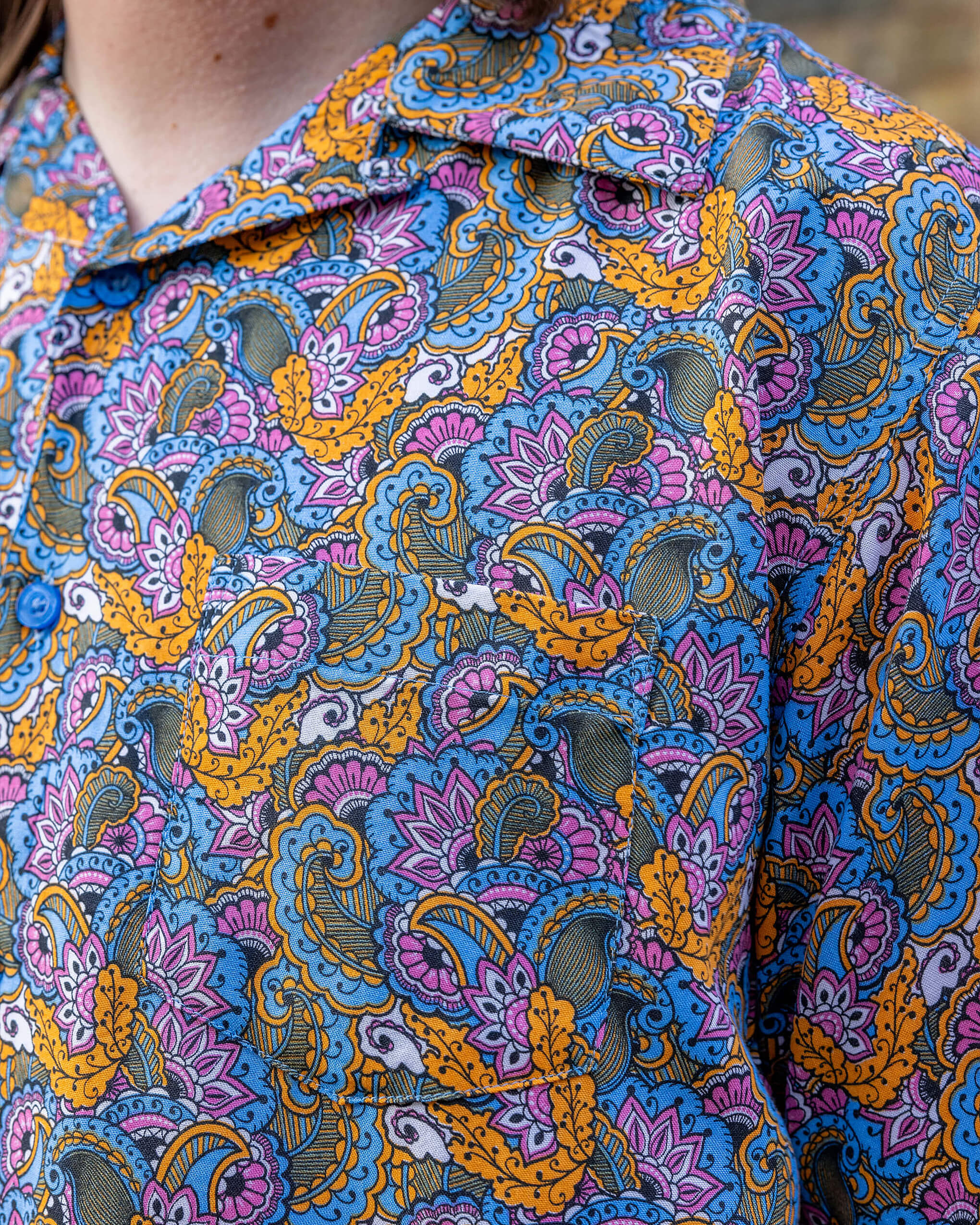 70s Paisley Short Sleeve Rayon Shirt – Run and Fly