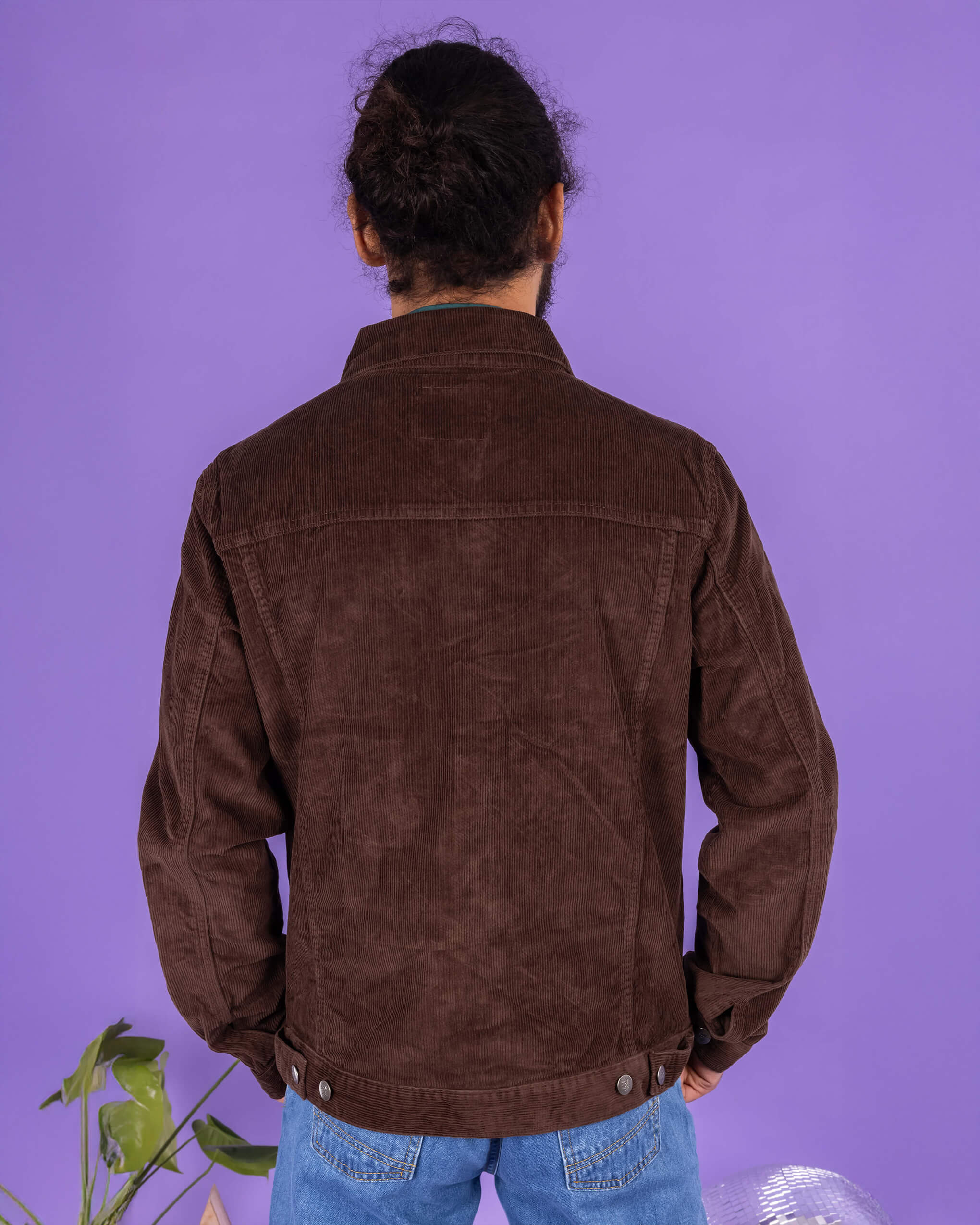 Retro Vintage Cocoa Brown Corduroy Unisex Western Jacket – Run and Fly