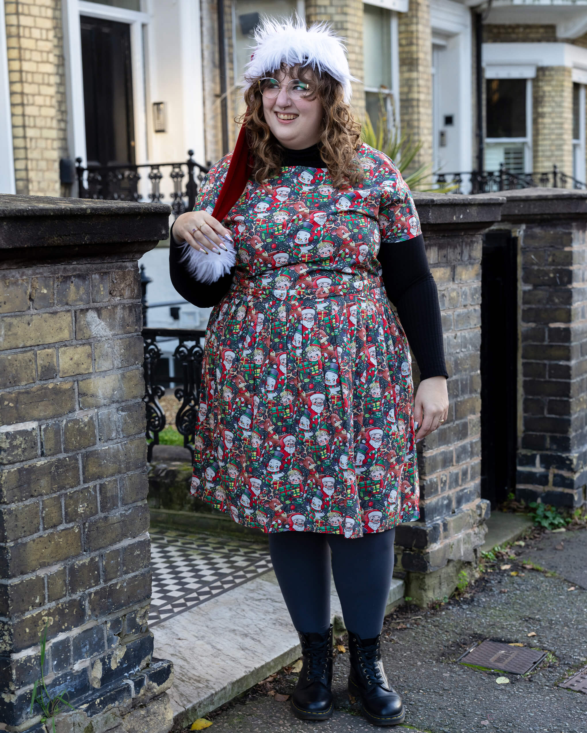 christmas tea dress Festive: Cuties Stretch Belted with Pockets – Run and Fly autumn/winter fashion Color:Redwood How To Wear the Great for Christmas parties