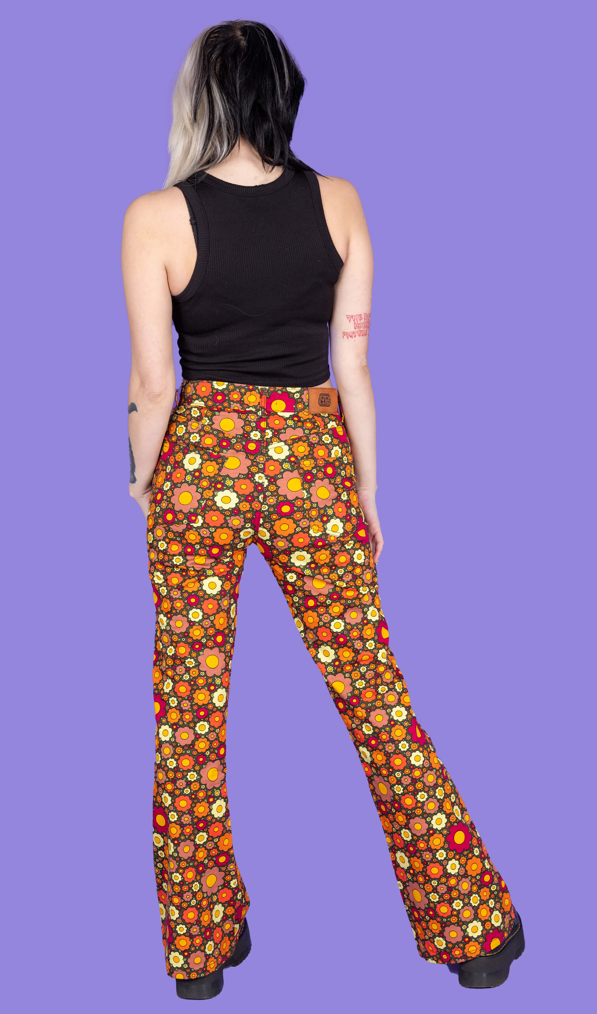 Ditsy Floral Bell Bottom Flares