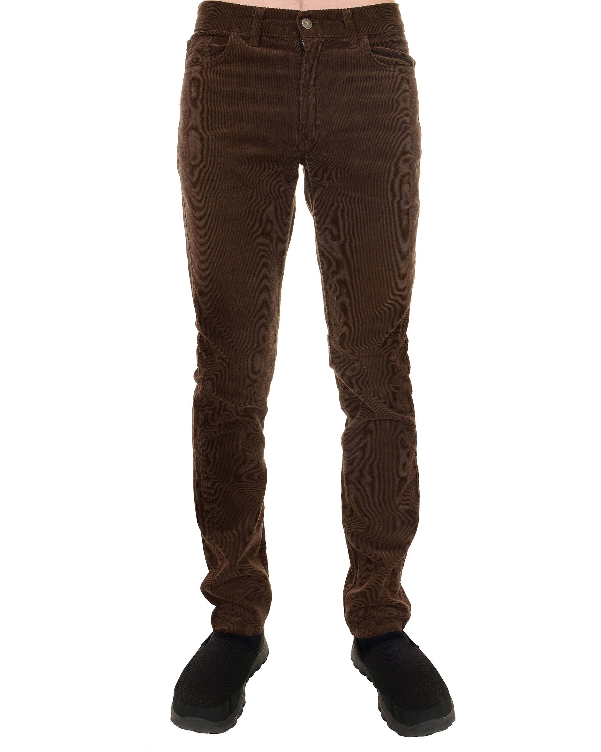 60's Brown Corduroy Slim Fit Jeans – Run and Fly - Main Image
