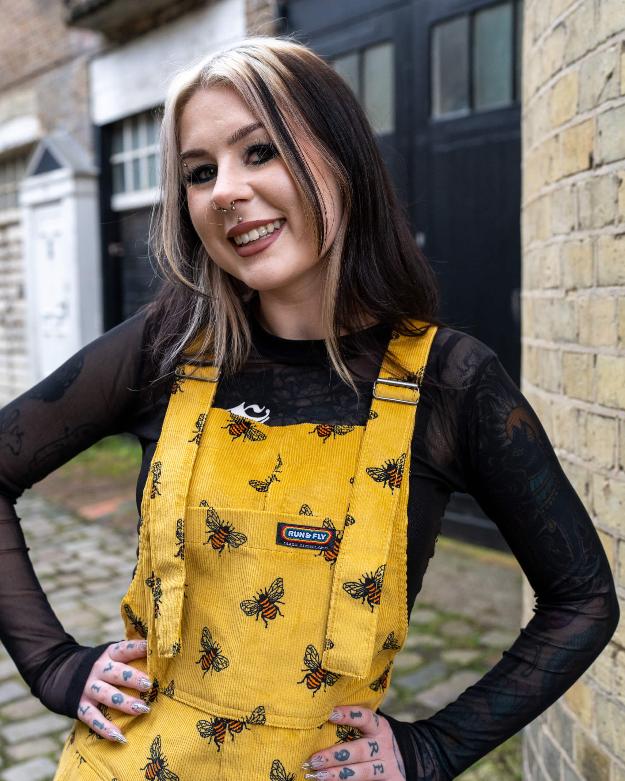 Gold Bee Corduroy DungaBee Dungarees