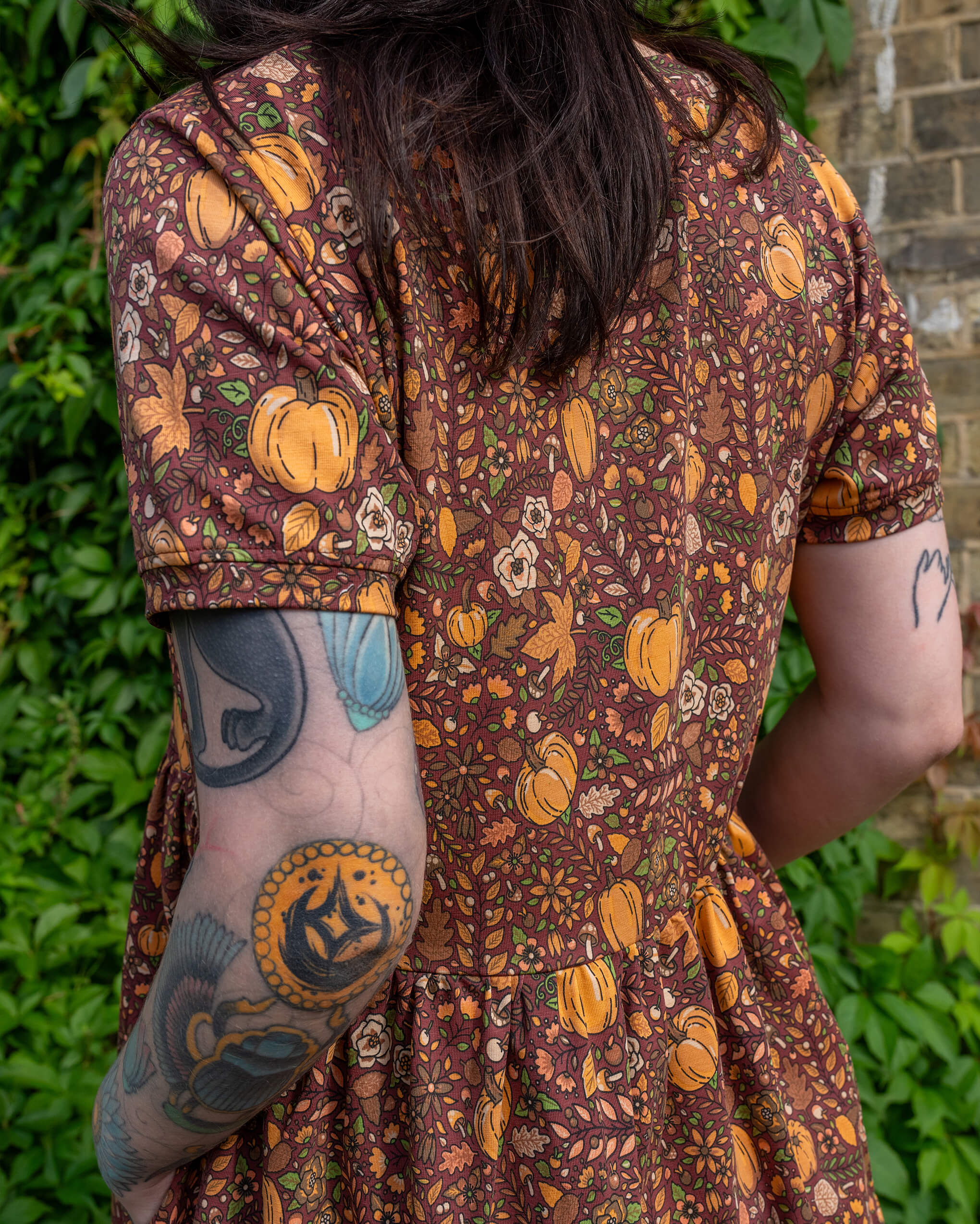 Halloween: Autumn Pumpkin Oversized Smock Dress  Run and Fly