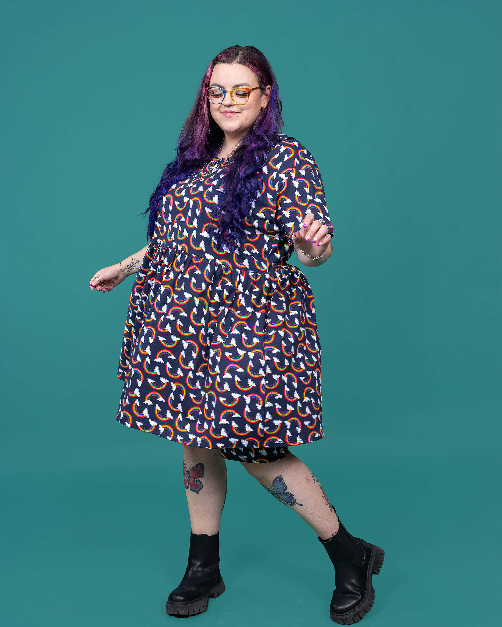 oversized smock dress ASOS Oversized Organza Mini Smock Dress With Floral Embroidery in Green